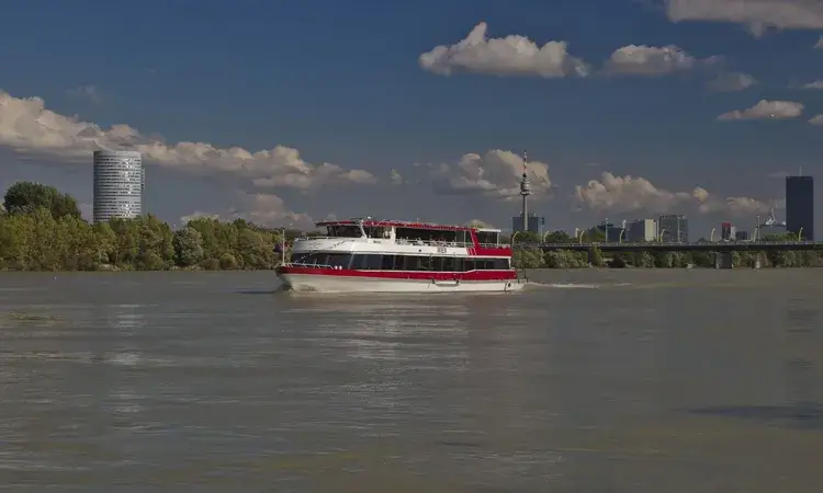 Boat ride on the Danube River Vienna